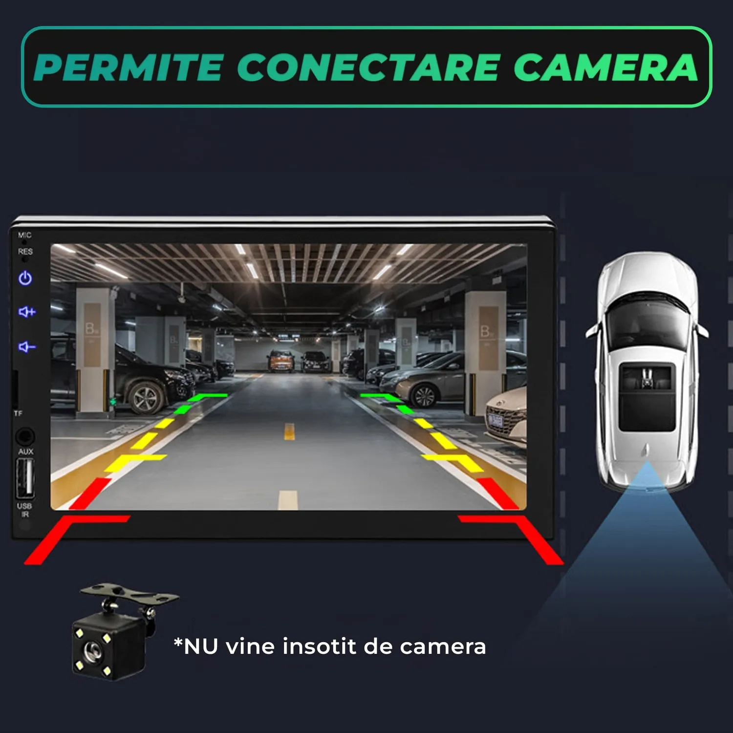 Timebox navigatie auto wireless Ecran Touch 7" MirrorLink GPS