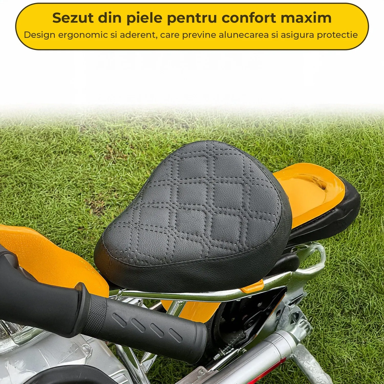 Timebox Harley motocicleta electrica copii galbena 3-8 ani