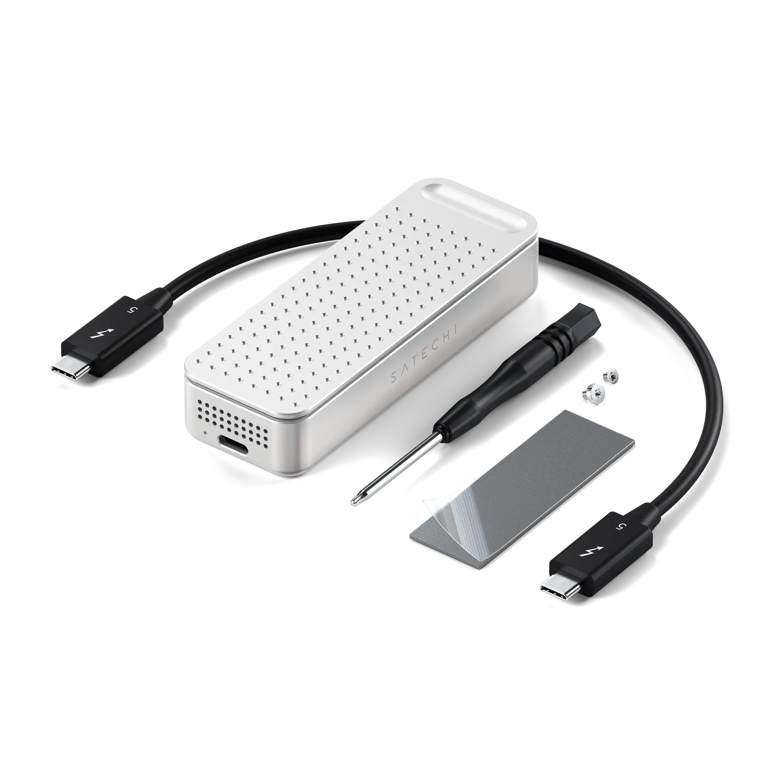 DotDisk 80Gbps carcasa SSD Silver aluminiu