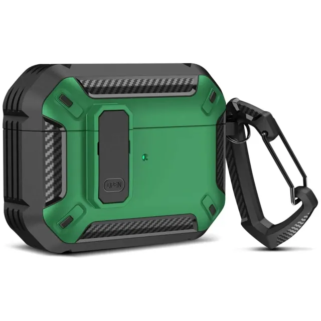 Timebox Husa Airpods Pro Negru Verde Antisoc
