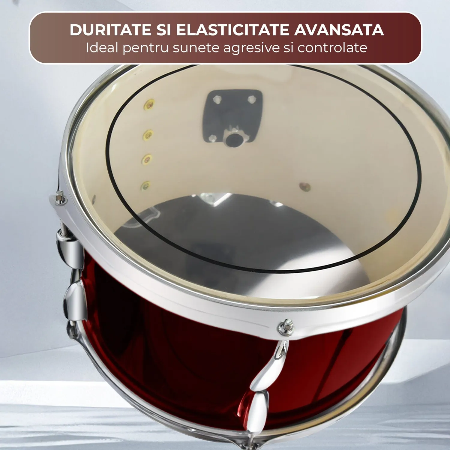 Timebox Jazz 5 piese set tobe acustice visiniu