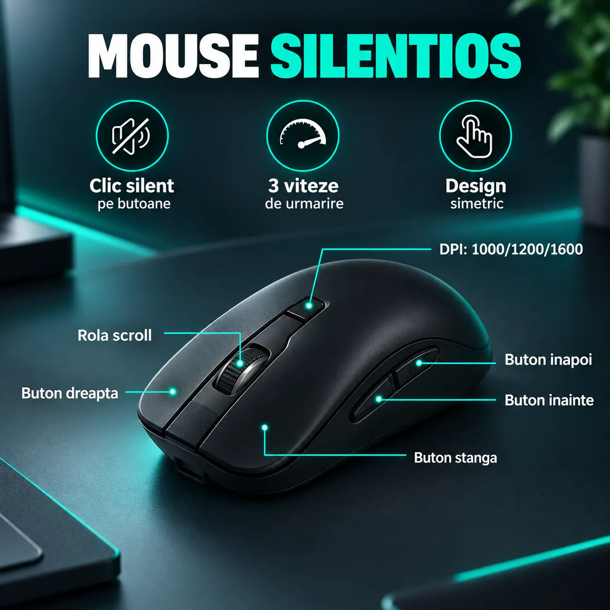 Timebox RGB 104 Taste kit tastatura mouse wireless