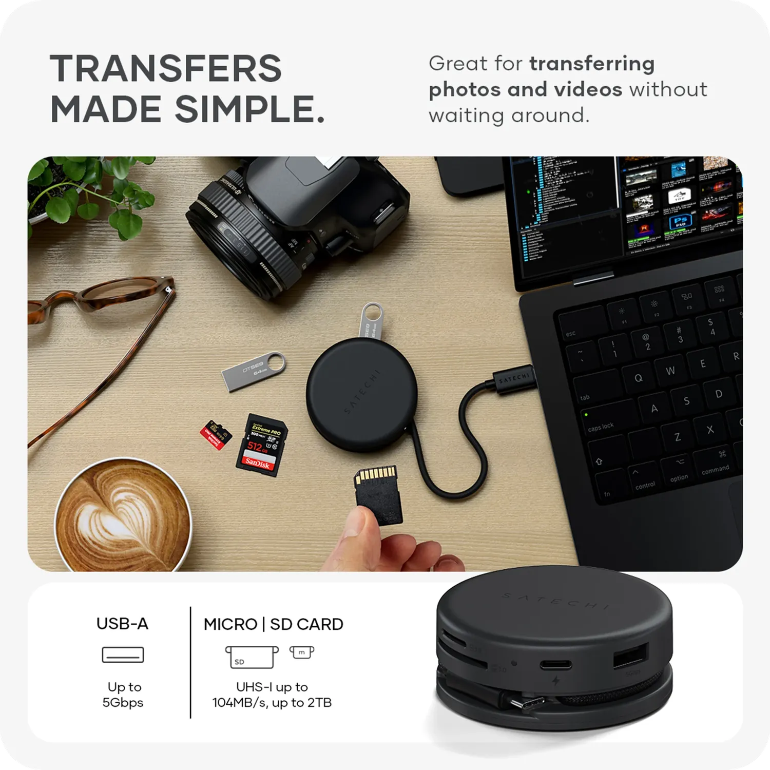 Satechi OntheGo 7-in-1 Multiport Adapter adaptor