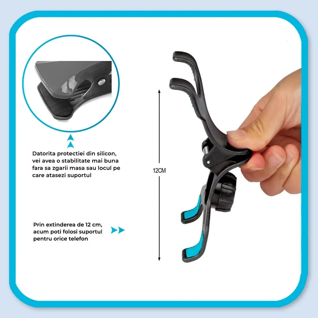 Timebox Suport Telefon Flexibil 360 Grade Negru