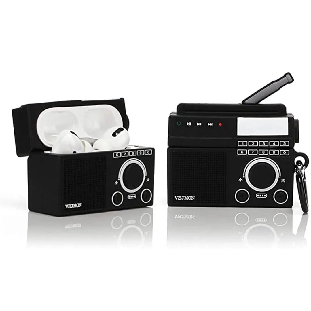 Husa Timebox AirPods Pro Retro 2 antishock neagra