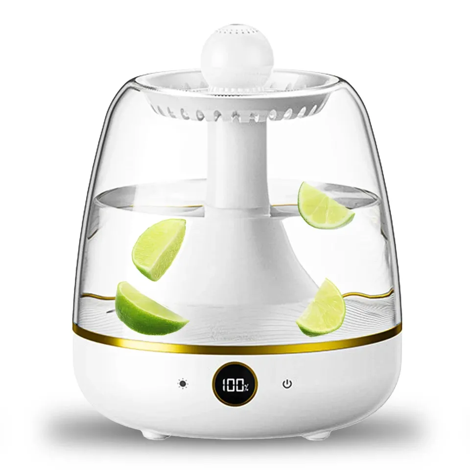 Timebox umidificator aromaterapie alb 1600ml cu difuzor