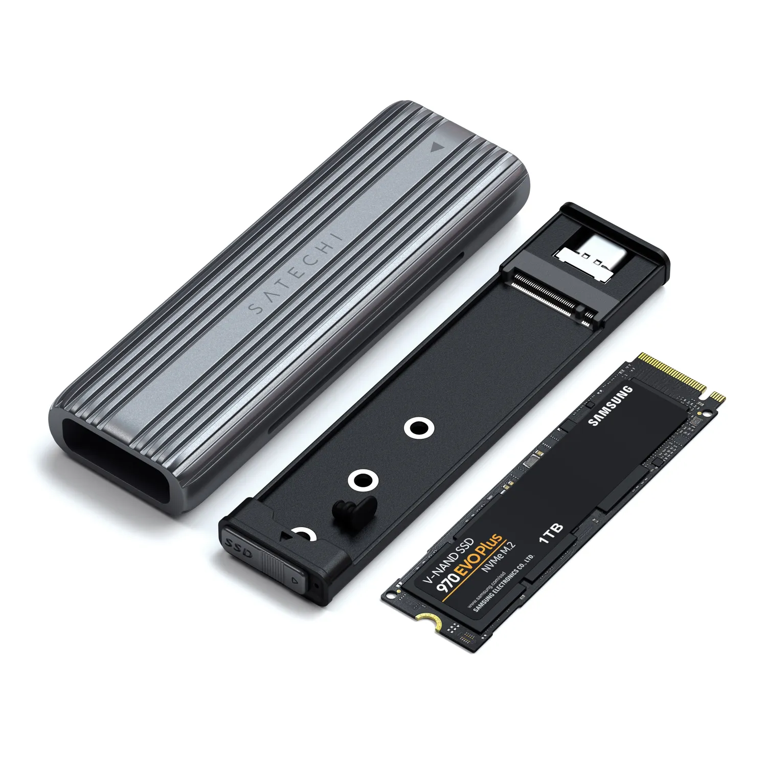 Satechi USB-C NVMe and SATA SSD carcasa SSD M.2 externa