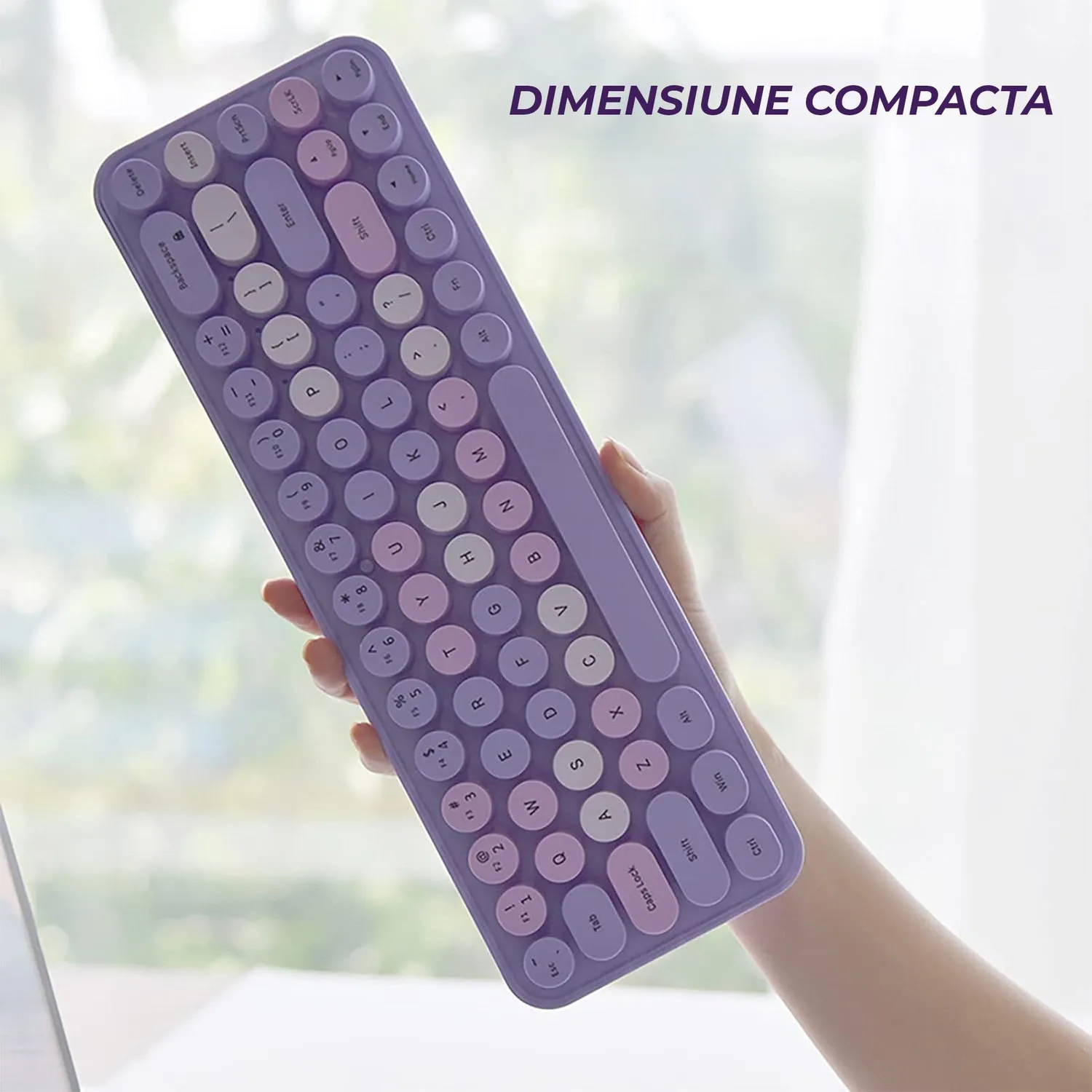 Timebox Wireless 2 set tastatură mouse mov 68 taste
