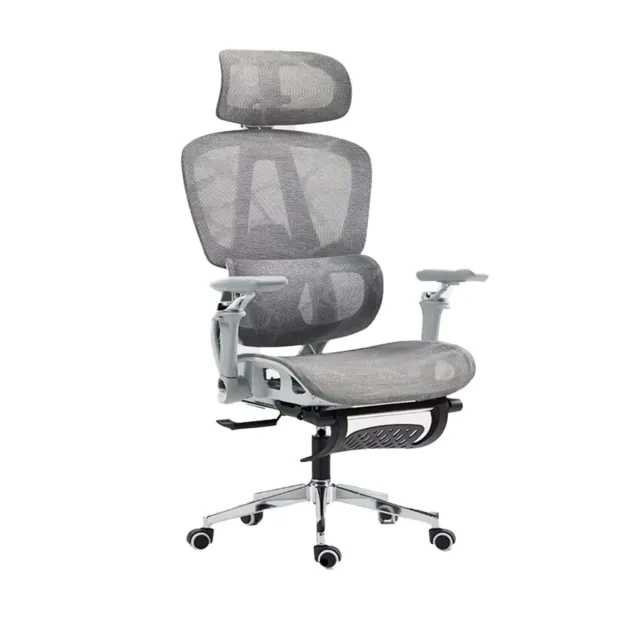 Scaun birou Timebox 360° 9D gri ergonomic mesh