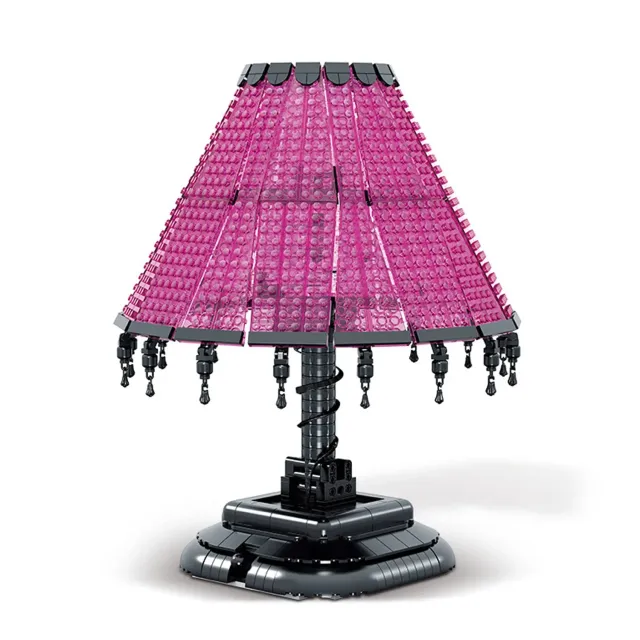 Timebox lampa retro LED DIY 900 piese roz