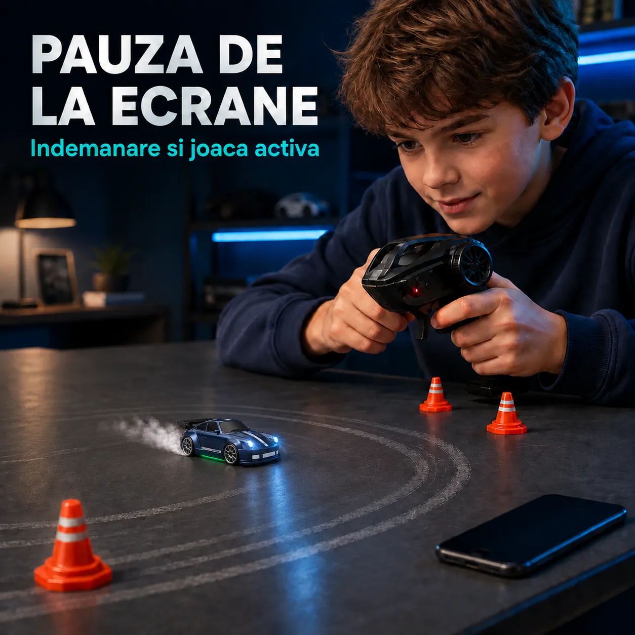 Timebox RC Drift 1:64 masinuta telecomanda 4x4 LED