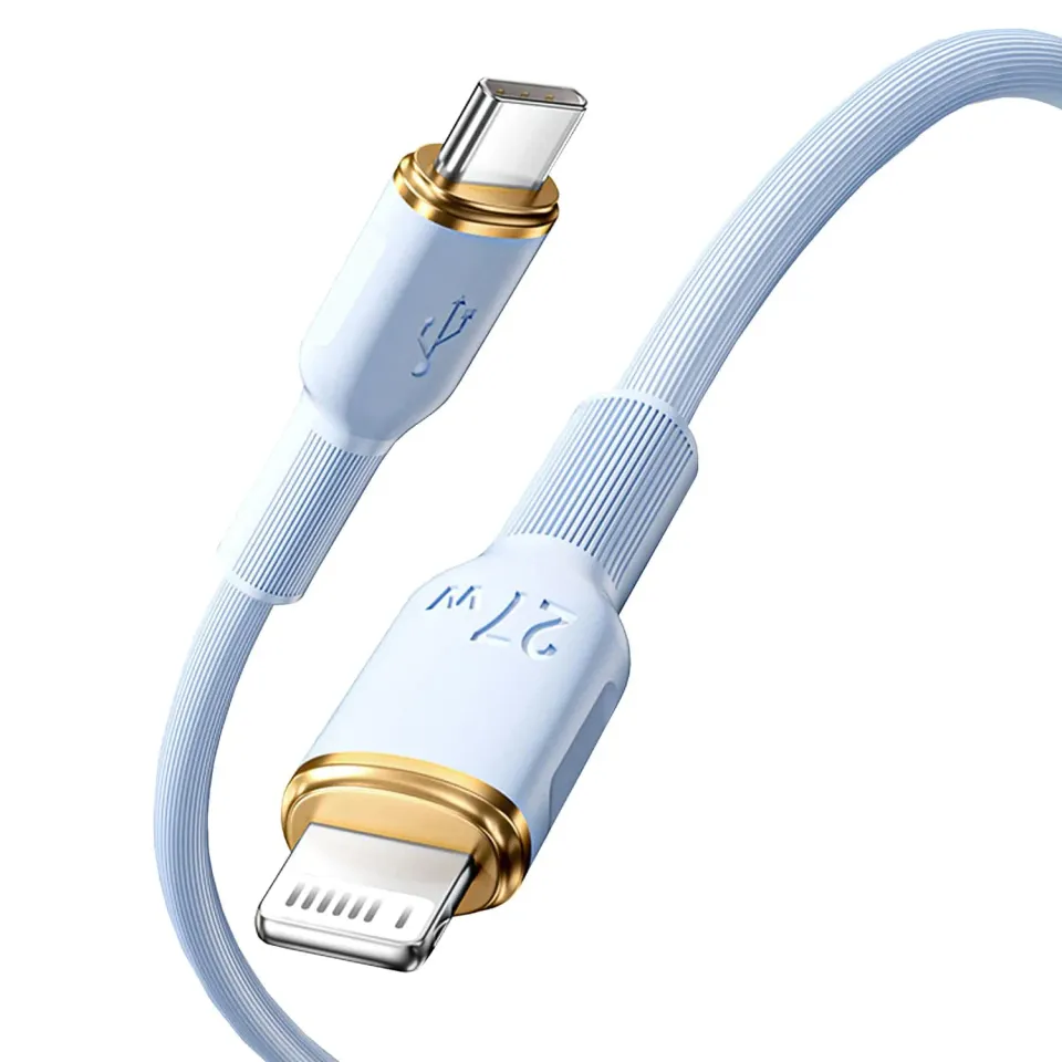 Timebox Fast Charge cablu USB-C Lightning 27W 1,5m albastru