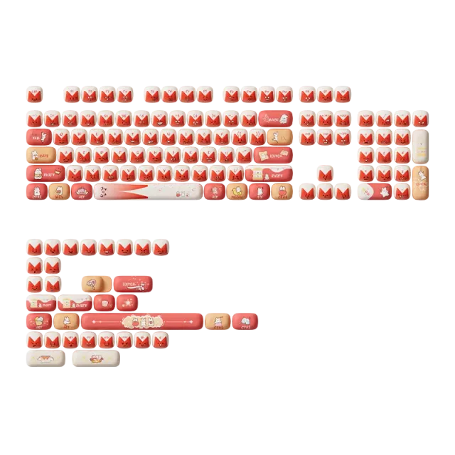 MonsGeek Bunny Apple set keycapuri 137 taste