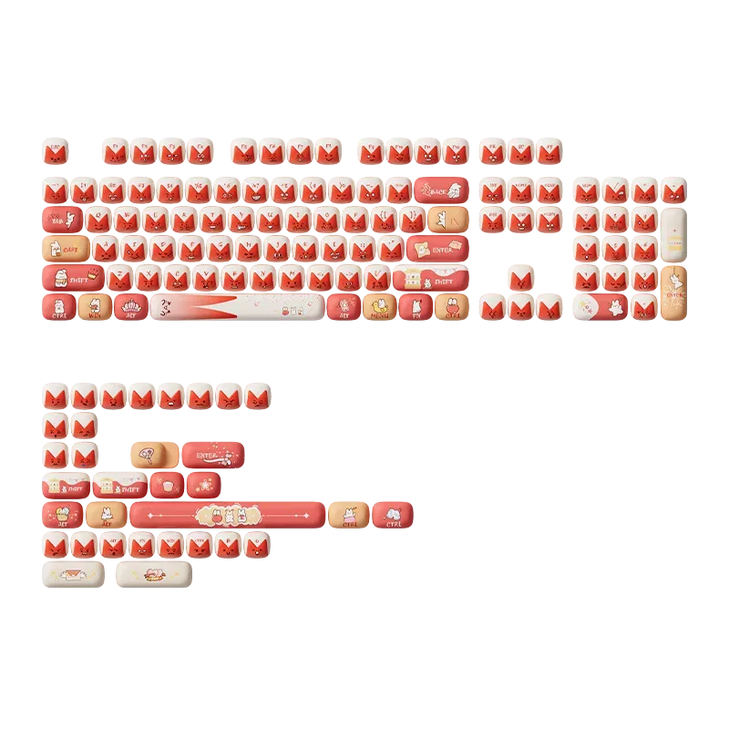 MonsGeek Bunny Apple set keycapuri 137 taste