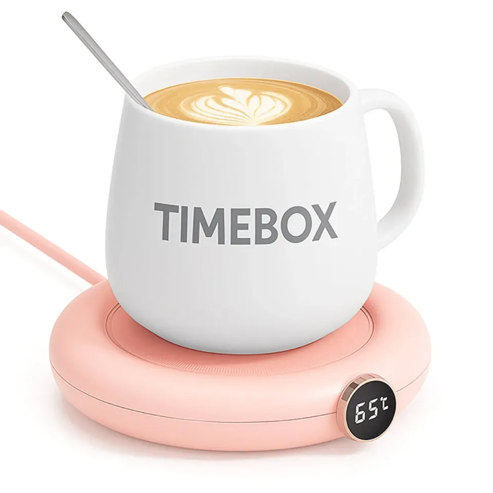 Timebox incalzitor cana USB 75C roz 3 trepte afisaj