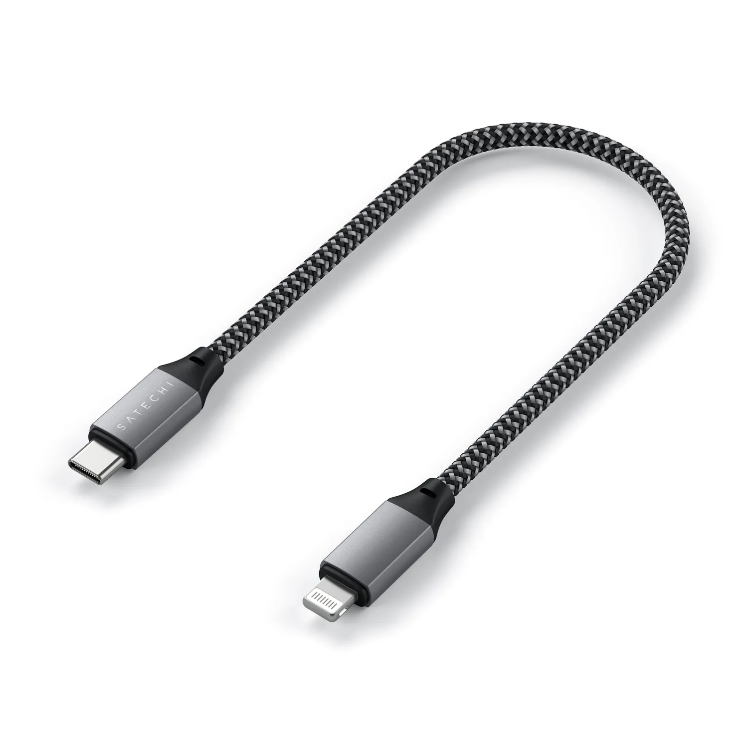 Satechi USB-C la Lightning cablu 25 cm gri incarcare rapida