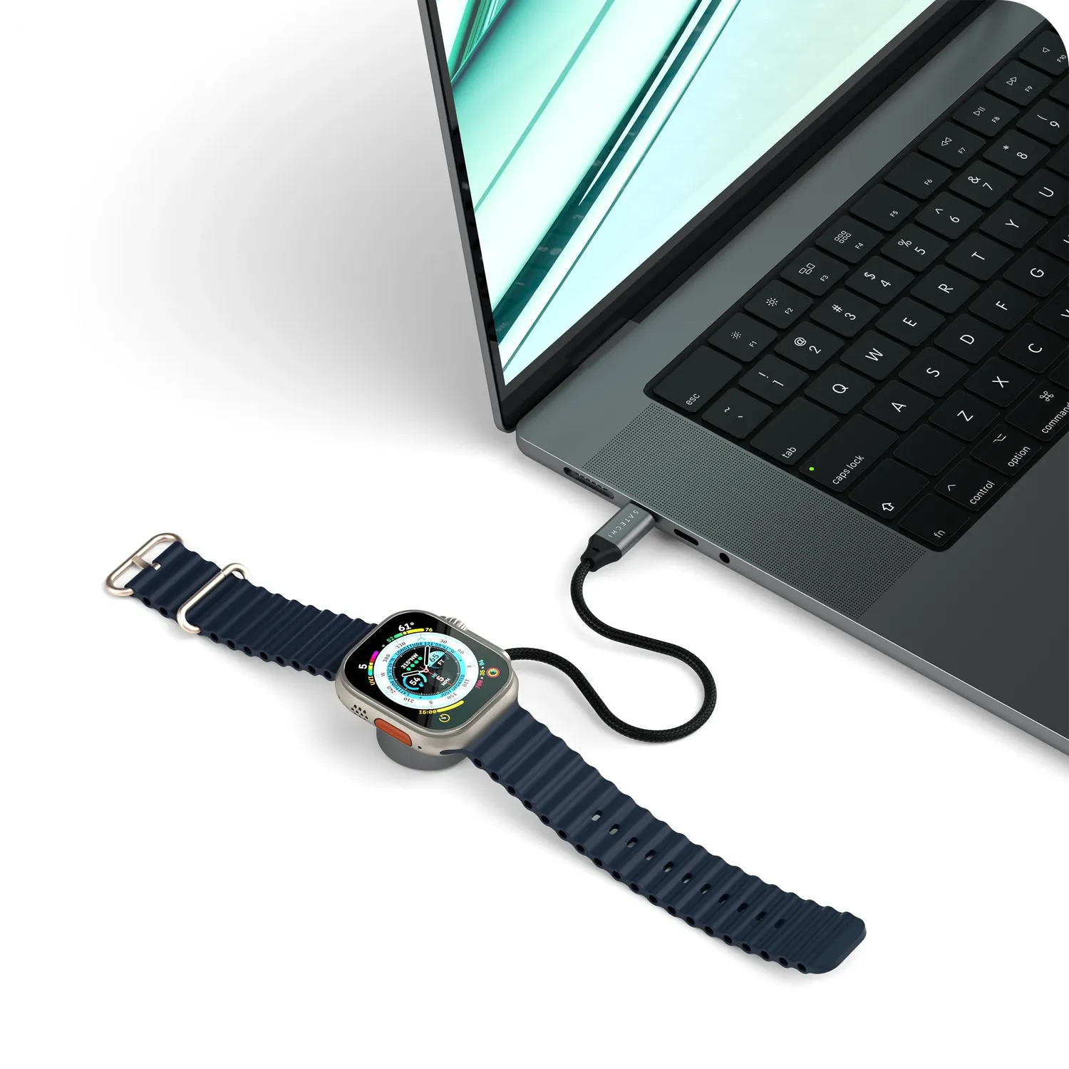 Satechi USB-C cablu incarcare Apple Watch fast charge