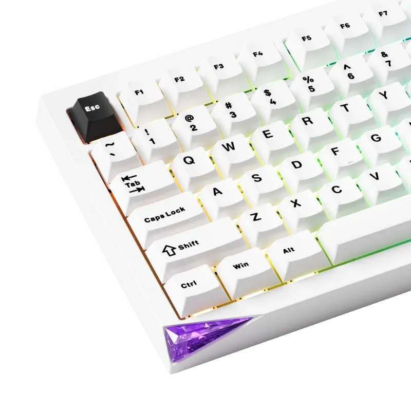 MonsGeek Mineral 01 VIA Black on White tastatura