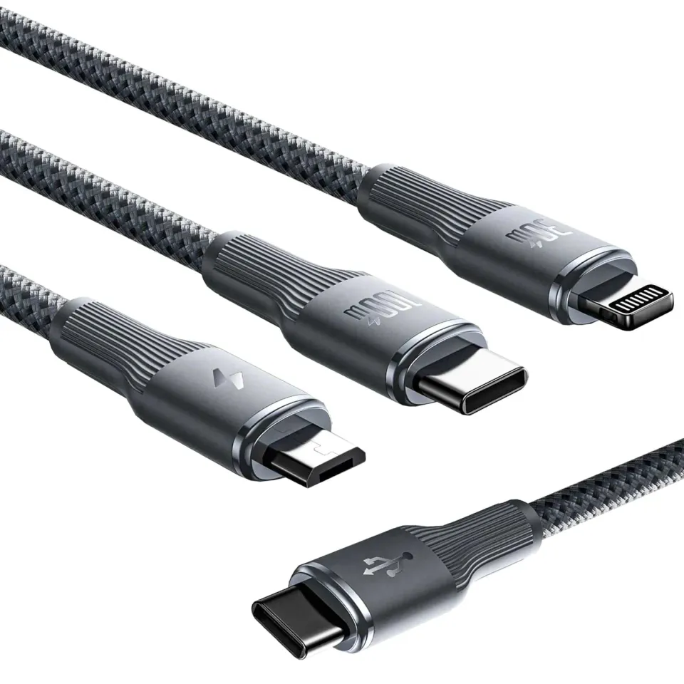 Timebox 3 in 1 100W Cablu Incarcare 1,5m Negru Micro-USB