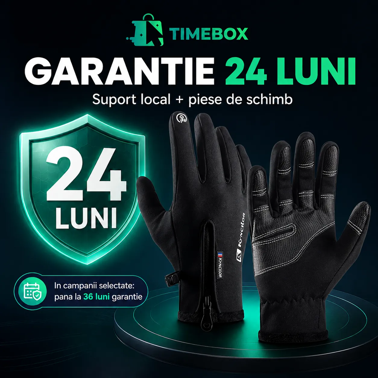 Timebox Sport manusi sport negre S touchscreen