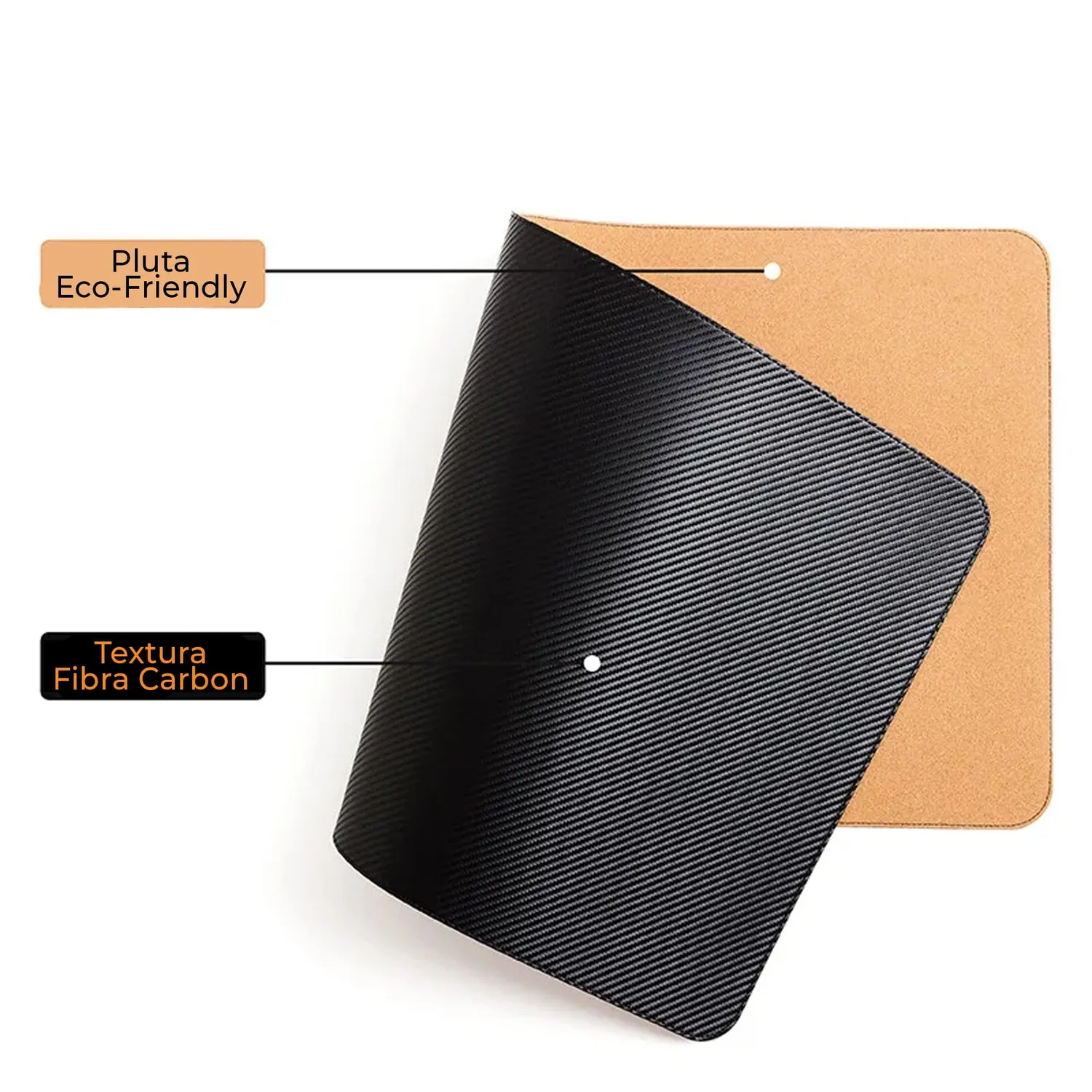 Timebox Mousepad XXL 80x40cm Impermeabil Fibră Carbon