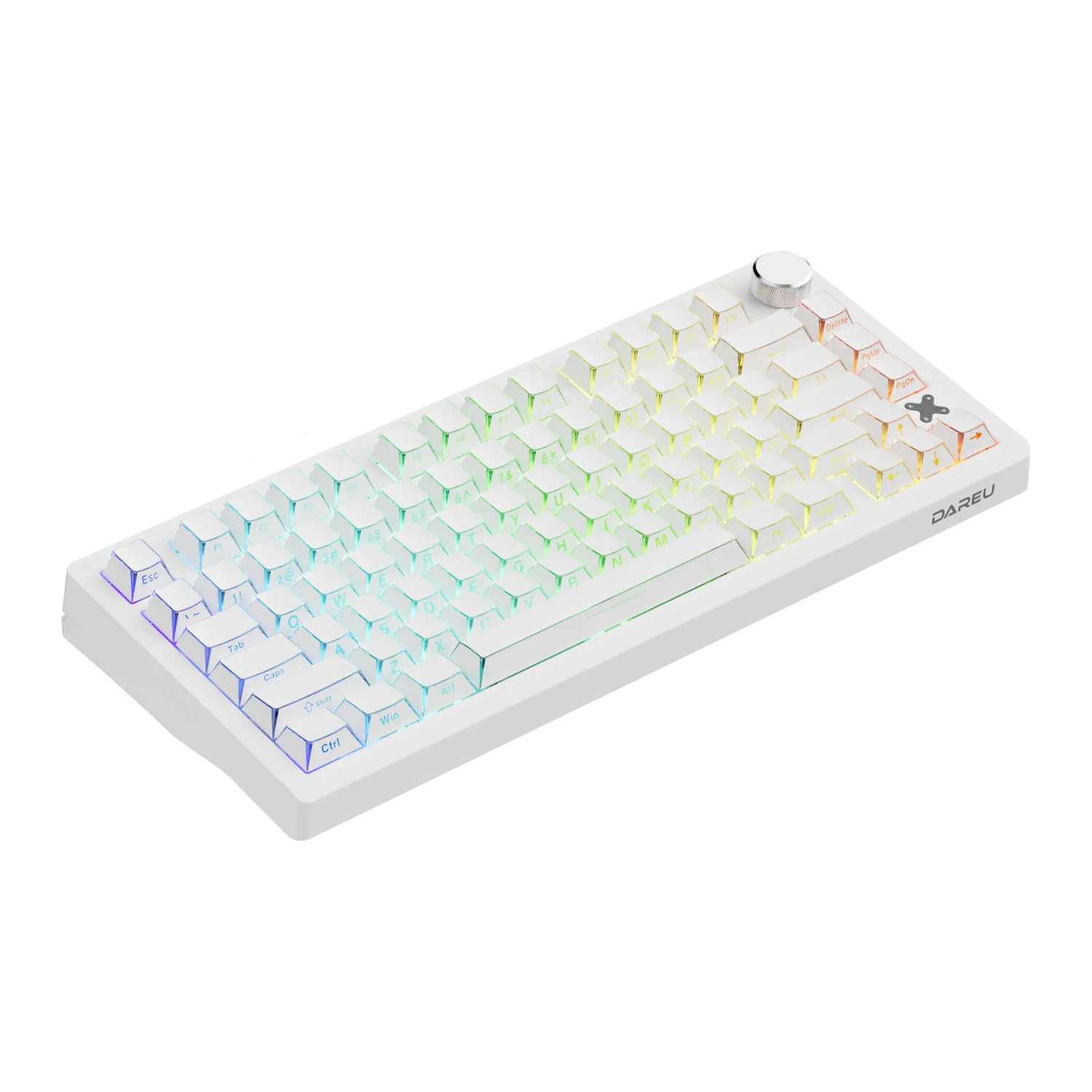 Dareu Flex 75 tastatura negru-gri RGB tri-mode knob