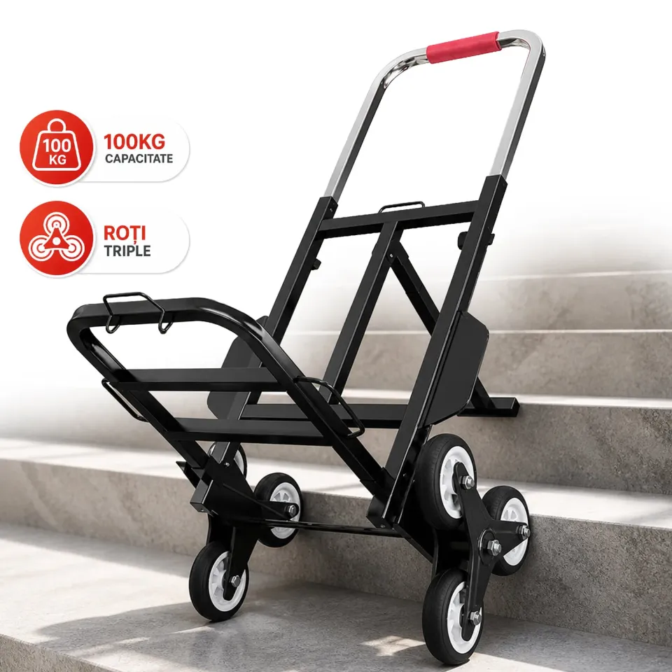 Timebox carucior pliabil scari 100kg fier 29x34cm