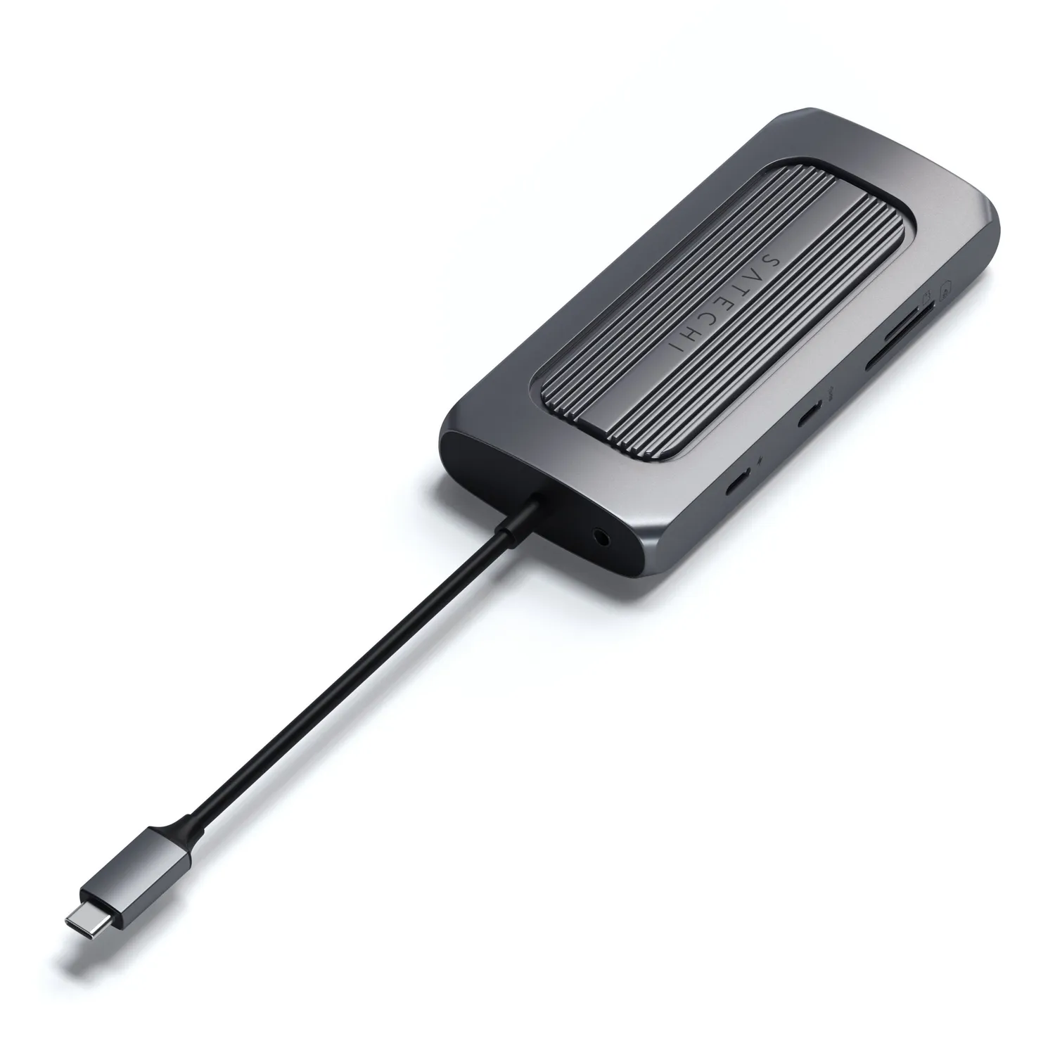 Satechi Multiport MX USB-C hub dual HDMI 4K gri