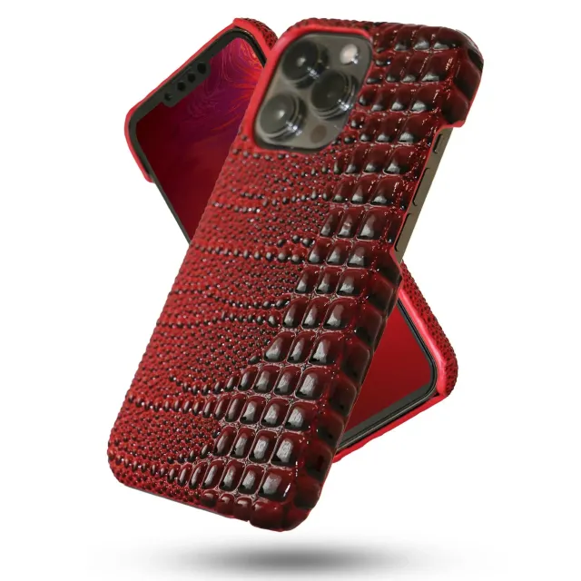 Timebox Husa iPhone 13 Pro Rosie Microfibra Interior