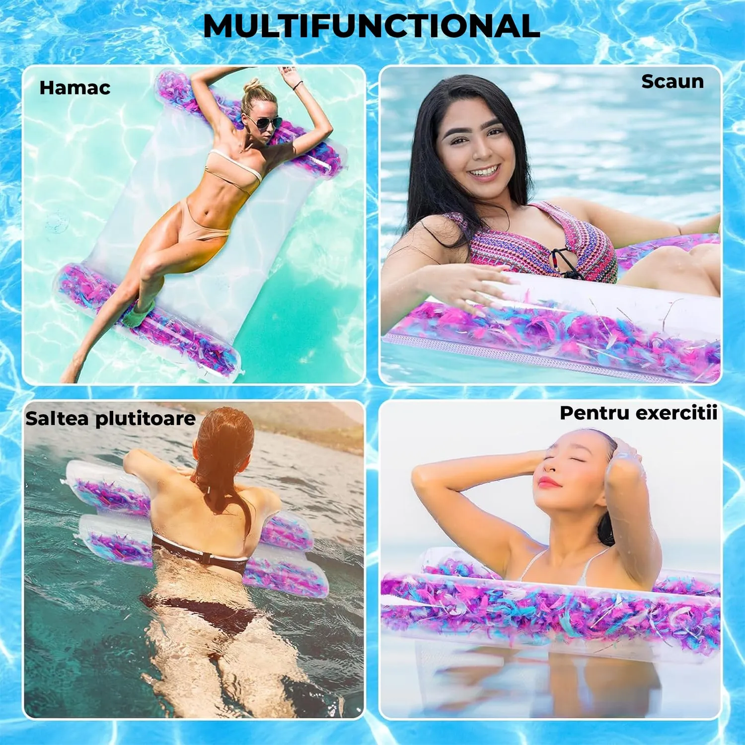 Timebox Colac Transparent Roz Plasa Piscina