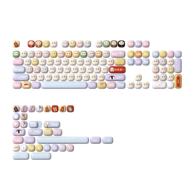 MonsGeek Good Luck Charm set taste 138 PBT
