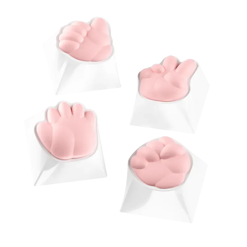 MonsGeek Rock Paper Scissors keycap artisan personalizat