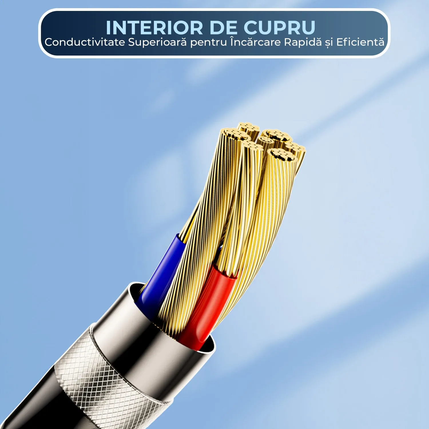 Timebox cablu USB-Type-C portocaliu 1,3m rapid