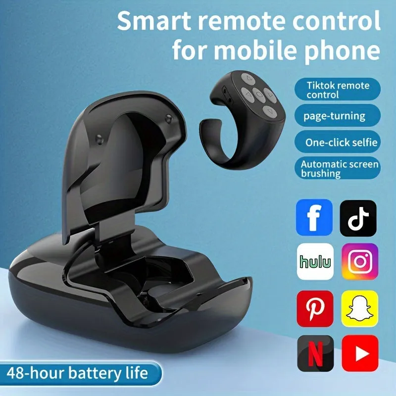 ACEELE S1 inel telecomanda Bluetooth negru