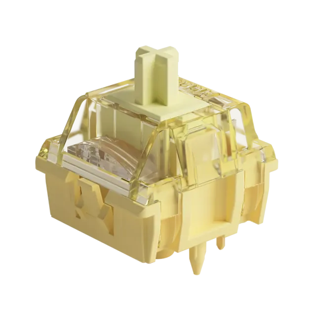 MonsGeek V5 Creamy Yellow Pro switch tastatura lubrifiat