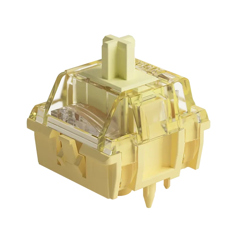 MonsGeek V5 Creamy Yellow Pro switch tastatura lubrifiat