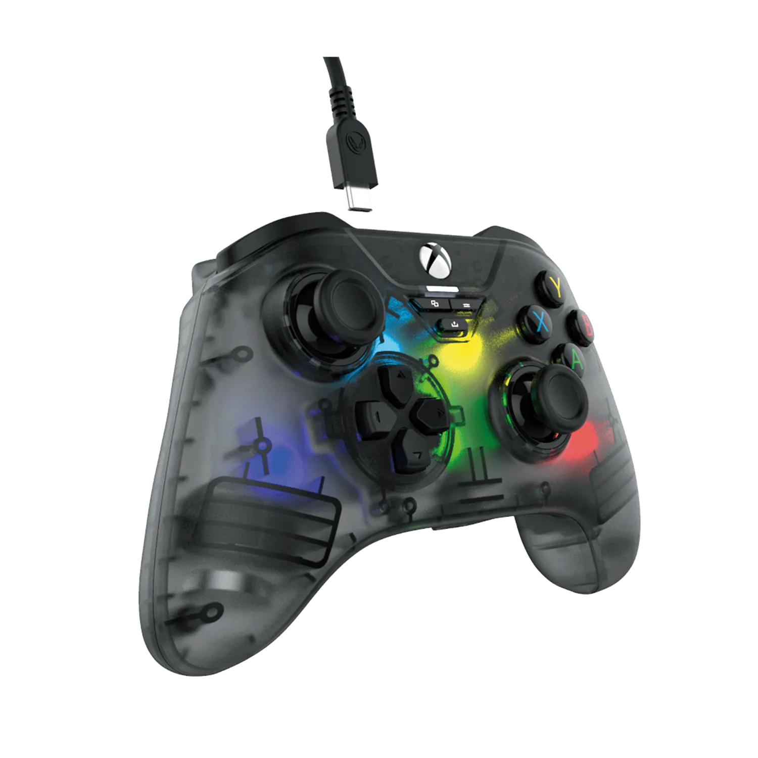 snakebyte Gamepad RGB X controller Xbox gri iluminare RGB