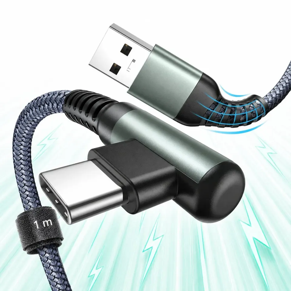 Timebox 1m 90 cablu USB-C negru QC3