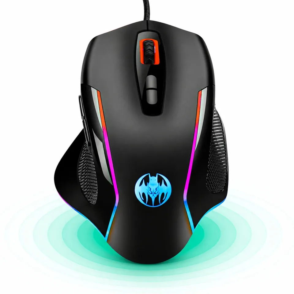 Timebox Jiggler mouse gaming RGB negru USB 3 DPI