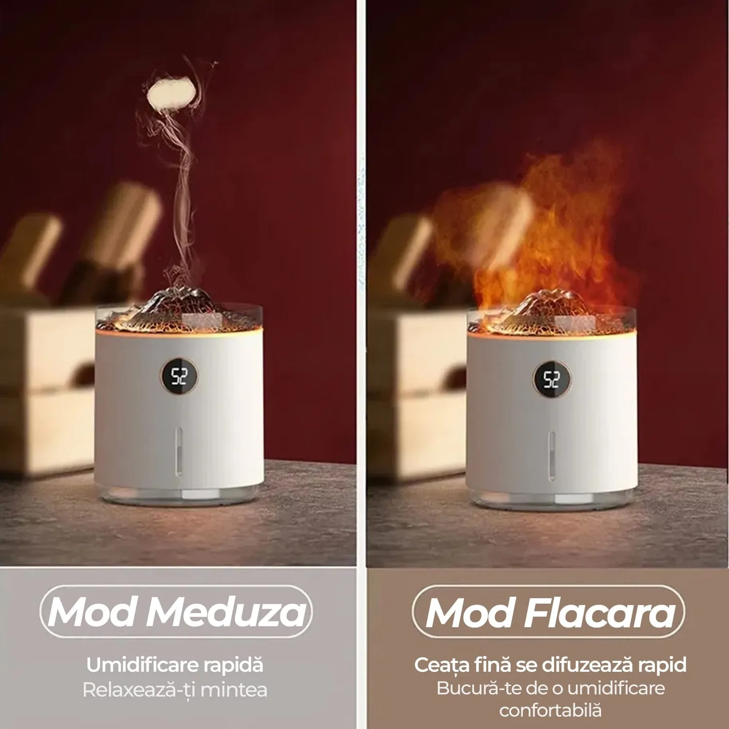 Timebox Vulcan 350ml difuzor aromaterapie Alb