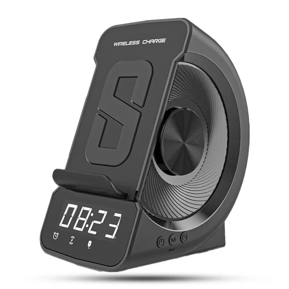 Timebox Incarcator Wireless 10W cu Boxa Negru