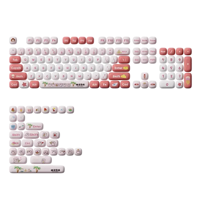 MonsGeek Poco Family set keycap-uri pastel