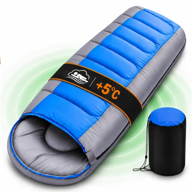 Timebox 1800g sac de dormit albastru set complet calduros
