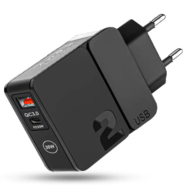 Timebox C 3 incarcator retea 30W negru 2 porturi