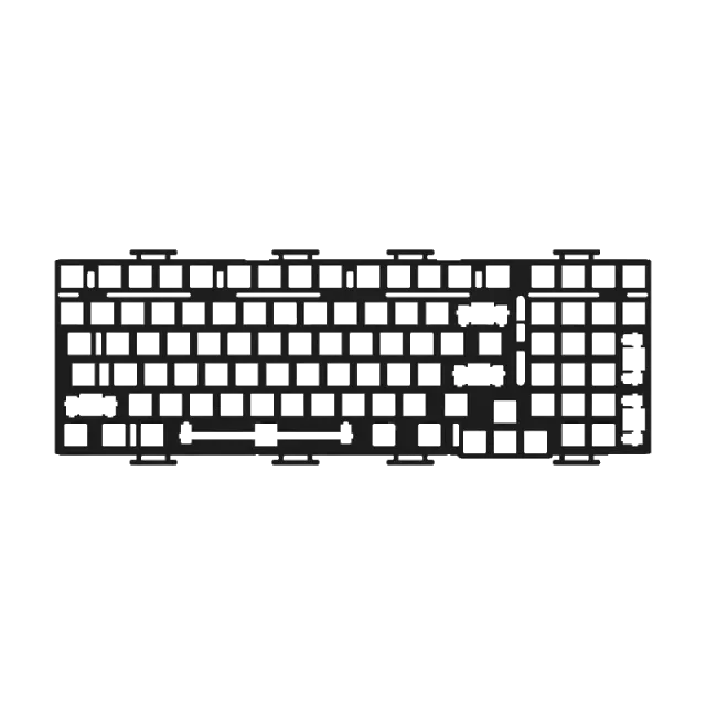 MonsGeek M2 Plate placa tastatura metal