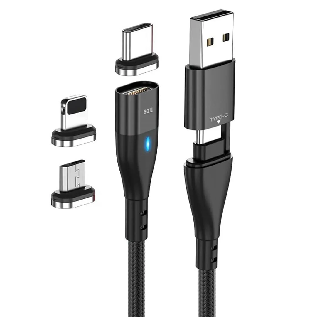 Timebox Cablu Date 6 in 1 60W 2m Magnetic USB