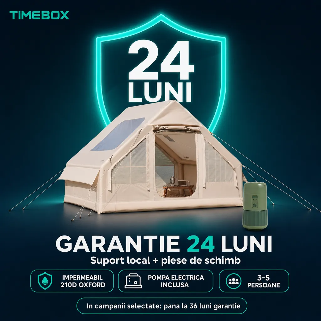 Timebox cort gonflabil 3-5 persoane 300x200cm impermeabil