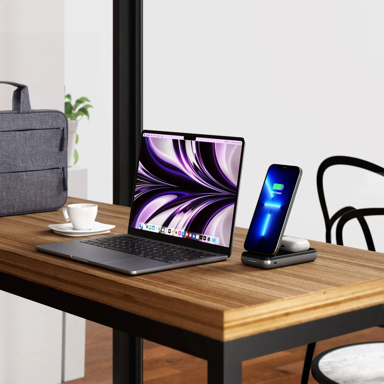 Satechi Duo Wireless Charger power bank stand 10W
