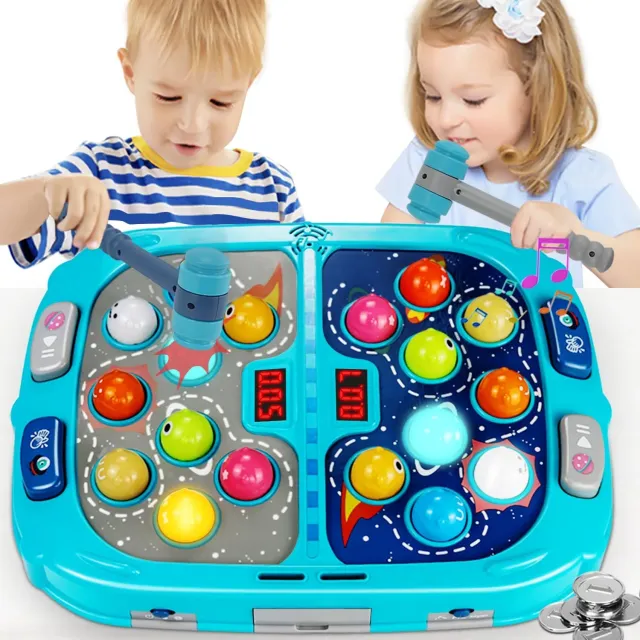 Timebox Jucărie interactivă copii 3-6 ani albastră lumini