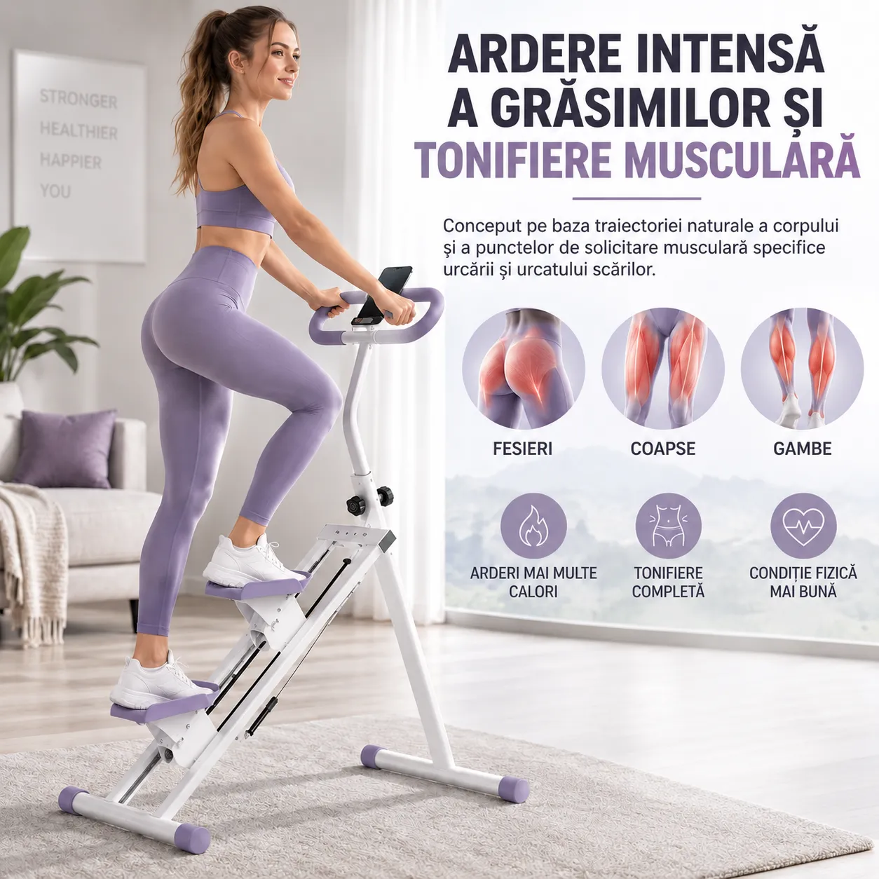 Stepper vertical Timebox 150 kg mov pliabil display